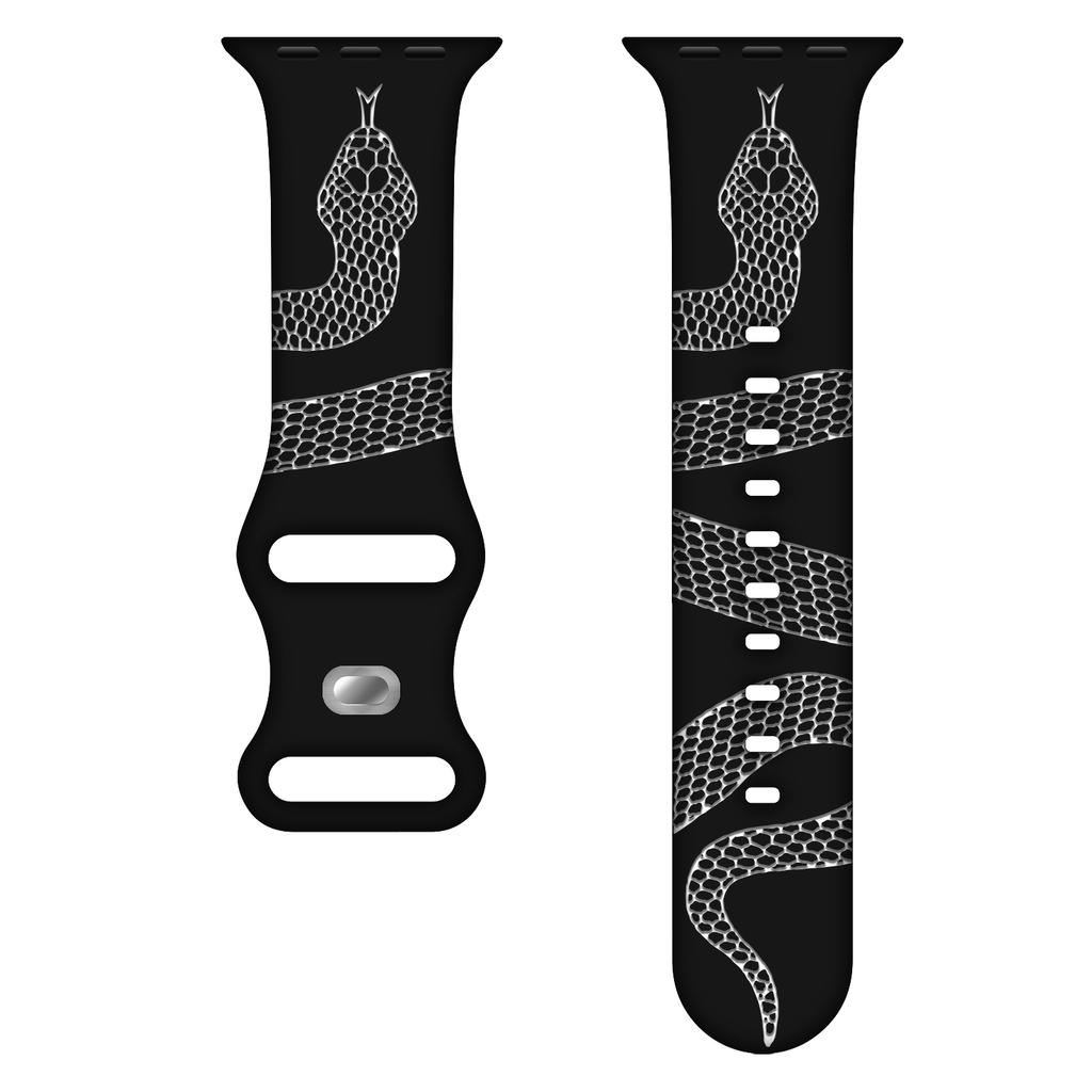 Two-toned Silicone Strap for Apple Watch Band 41mm 40mm 45mm 44mm 49mm 46mm 42mm Bracelet Iwatch Series 10 SE 9 8 7 Bands Ultra2