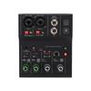 2 Channel Sound Mixer DJ Controller with Multiple Inputs   Power MP3   Output Independent Control Knobs Metal   for Recording Stage Perfor