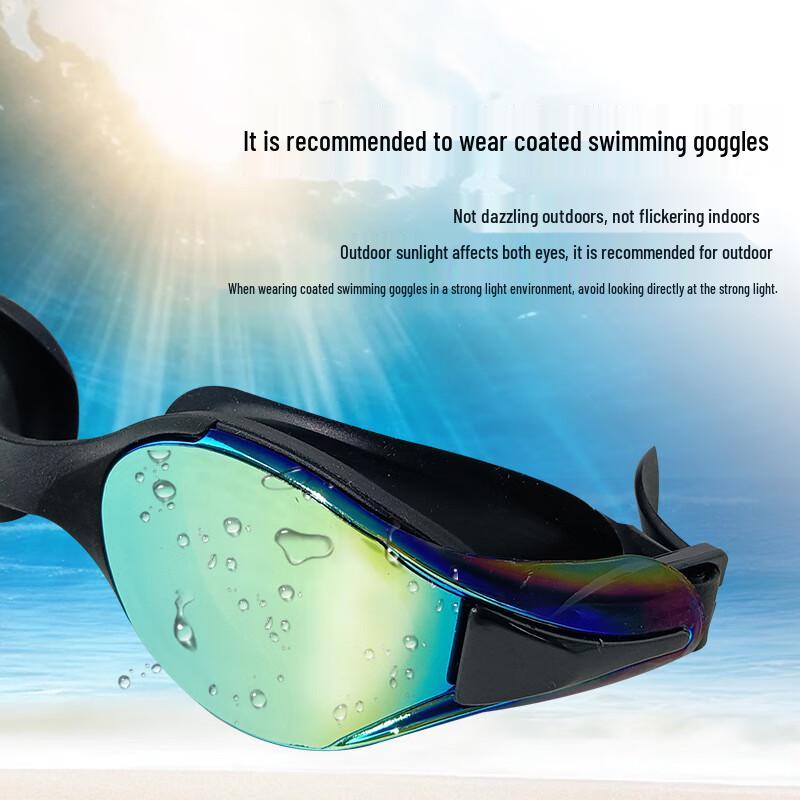 WEZHO Anti-Fog Electroplated Racing Swim Goggles