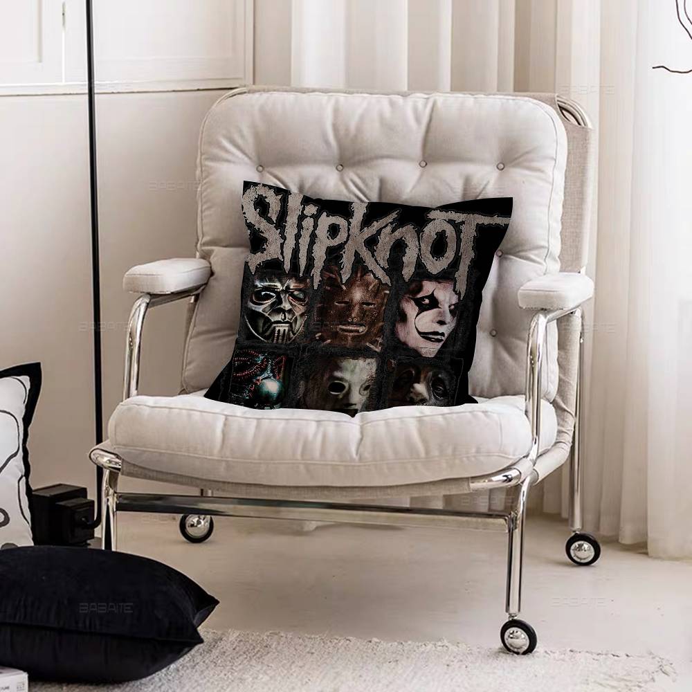 

Группа S-slipknot Музыкальная Наволочка Чехол для Подушки Дивана Домашнее Украшение Комнаты Детский Подарок 12x12Inch