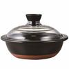HARIO Earthen Pot No. 9 with Glass Lid 3000ml GDN-255-B Black