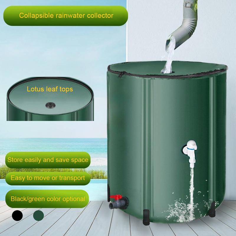 Large Capacity Rain Water Recovery Storage Tank Collapsible  Filter Impurities Rain Barrel Water Collector 100-500L Rain Bucket