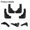 CRV 2026-2026 Mud Flaps OEM Mud Flaps Vehicle Protection Sleek Black Color Weatherproof ABS Plastic Front And Rear