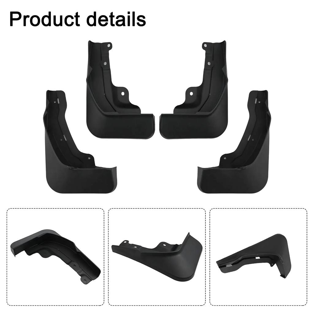 CRV 2026-2026 Mud Flaps OEM Mud Flaps Vehicle Protection Sleek Black Color Weatherproof ABS Plastic Front And Rear