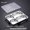 304 Stainless Steel Divided Meal Plate