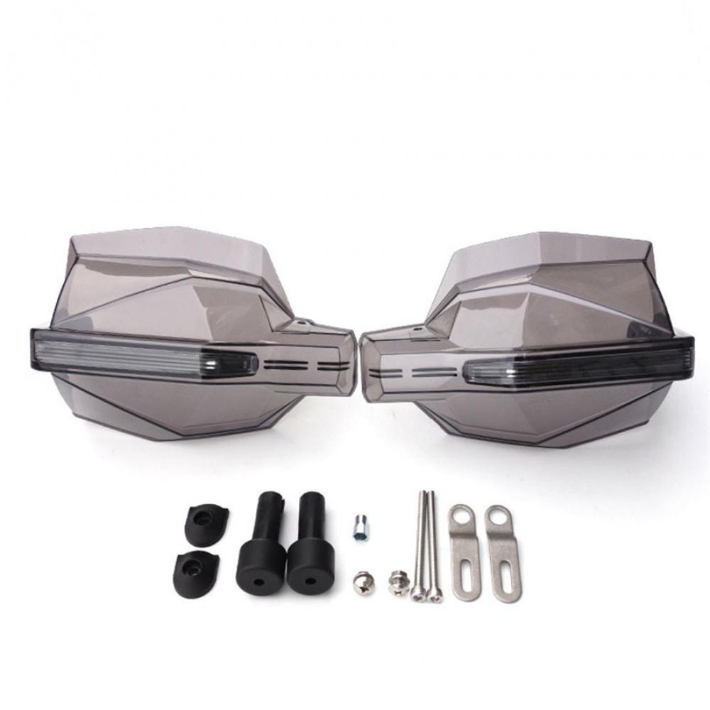 Motorcycle Smoke Hand Guards Handlebar Guards & Led Turn Signal Light For Suzuki