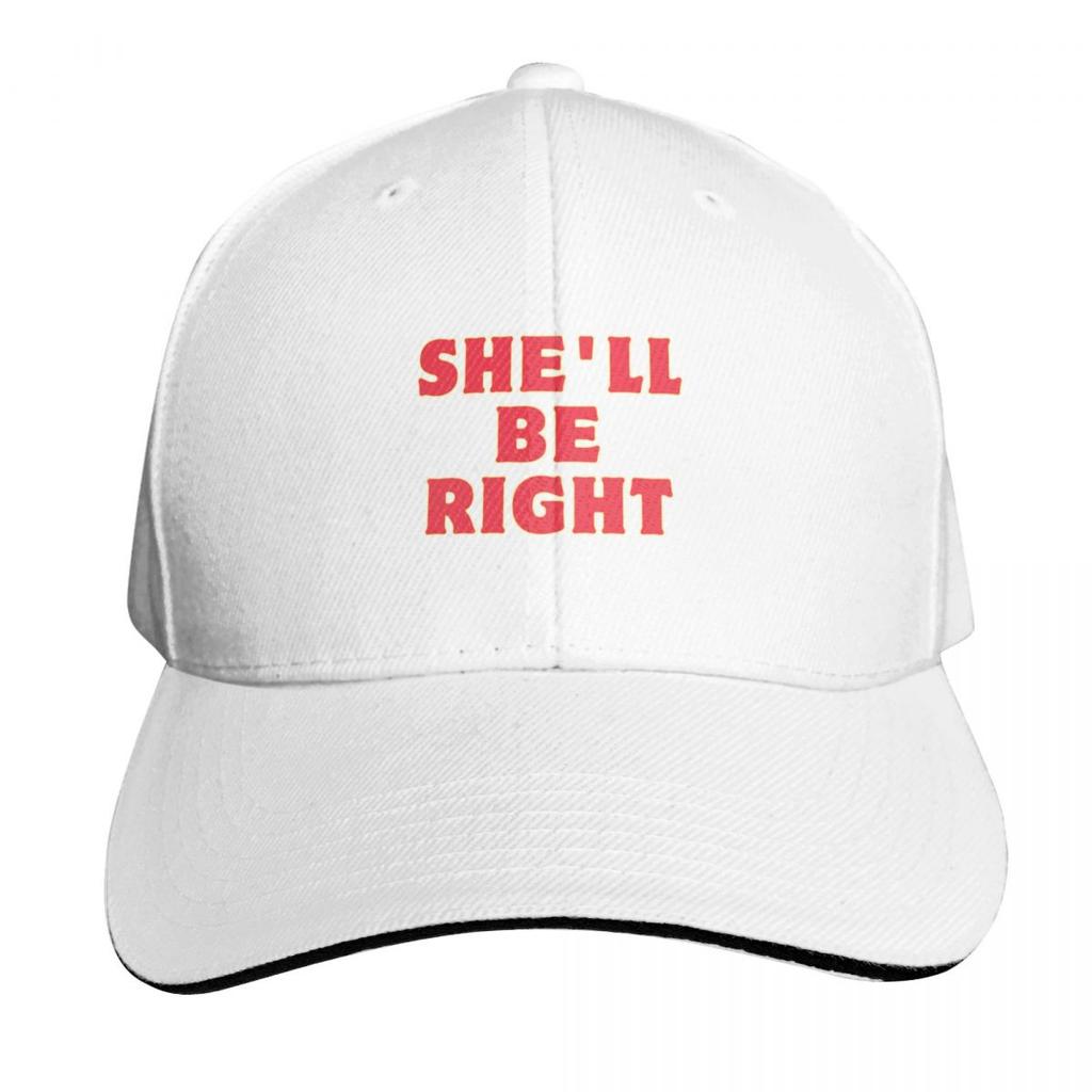 Shell Be Right Aussie Slang Baseball Cap Hats On Offer Hood Summer Hat Unisexs Big Size Hat Womens Beach Unisexs
