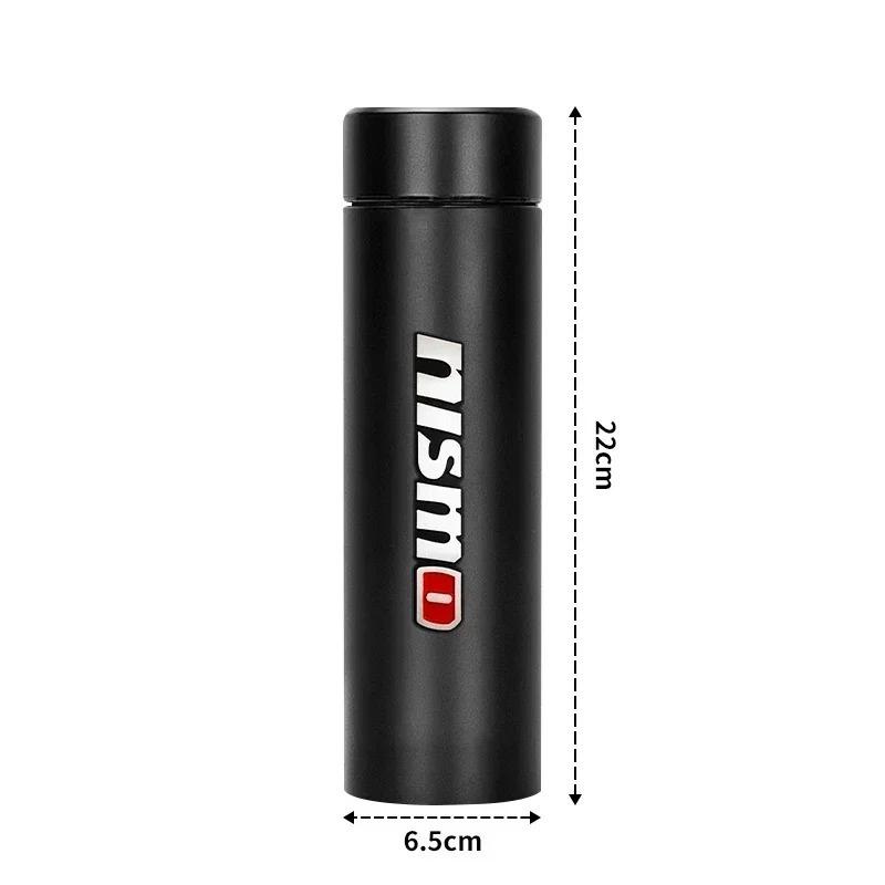 Portable Car Smart Thermos Bottle Temperature Display Cup For Nismo Nissan Gtr K13 T32 370z Juke Jdm Auto Accessories