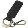 Crazy Horse Leather Unisex Keychain - Classic, Durable, Double Ring Car Accessory
