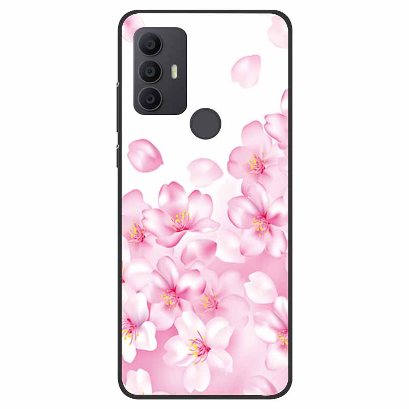 For TCL 30 SE Case Silicone Starry Space TPU Soft Back Cases For TCL 305 Cover Marble Painted for TCL 30SE TCL305 Fashion Bags