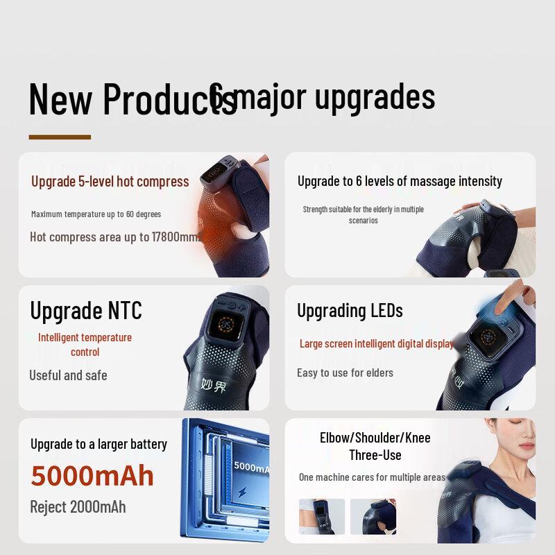 MiaoJie F2 Heated Knee & Leg Joint Massager CN plug (adapter included)