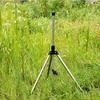 Irrigatore a Treppiede Rotante a 360° per Prato e Giardino Supporto Telescopico Testa dell'Irrigatore su Treppiede Acciaio Inossidabile