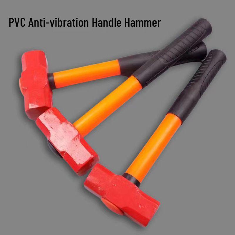 Hexagonal Pro Iron Hammer - Integrated One-Piece Design, Large Square Head, Perfect for Household Use.