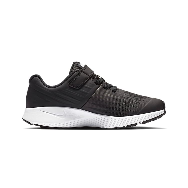 Nike Low Top Running Shoes Black White Children Aged 3 7 Years Old 921443-001