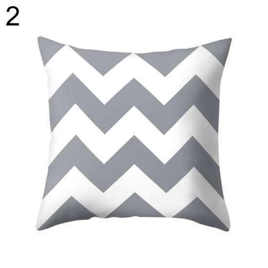 Grå geometrisk firkantet putebeskytter etui Putetrekk Sengetøy Artikler