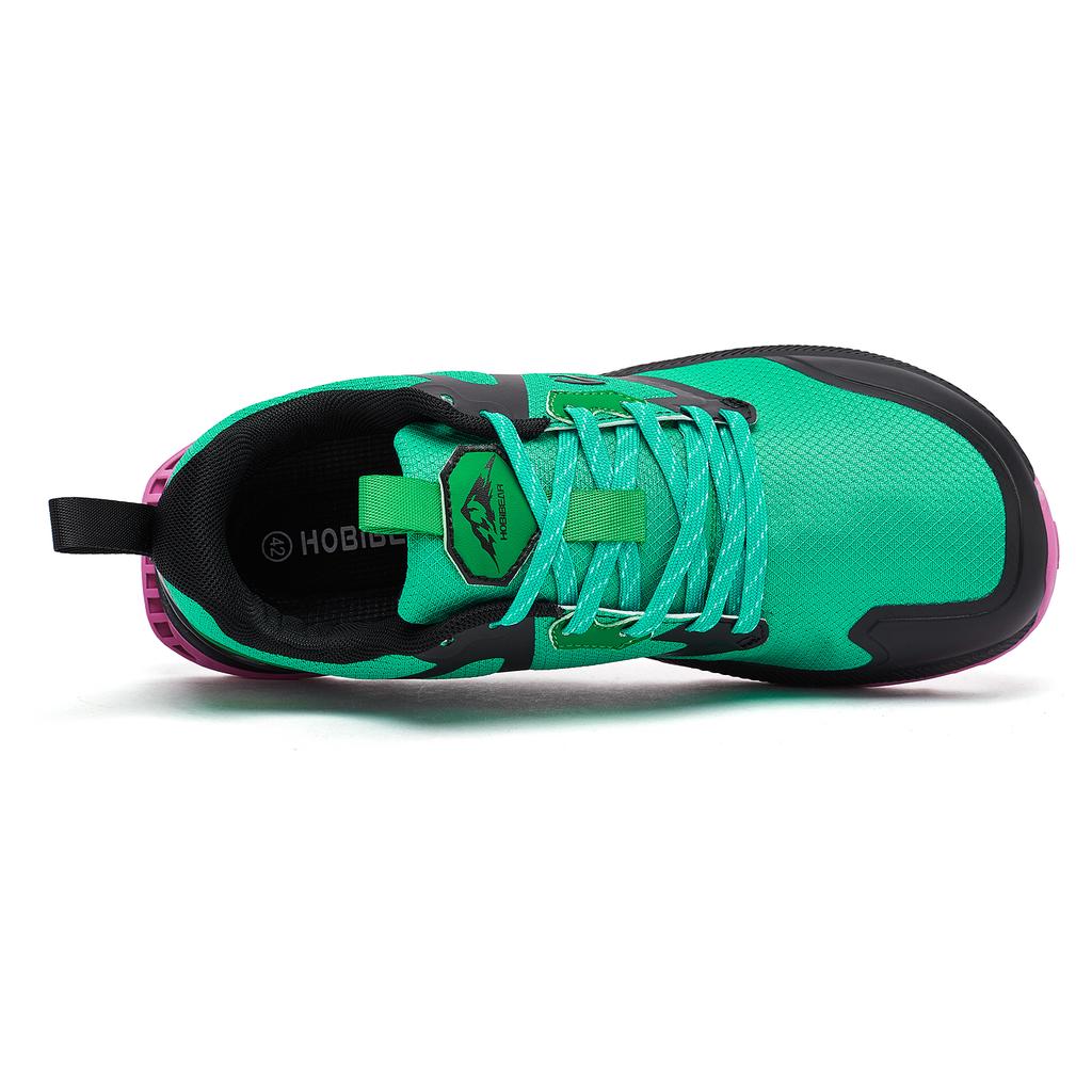 Unisex Hiking Shoes Women Men Trail Running Outdoor Sneakers Artificial Leather Non Slip Lace-Up Walking Shoes