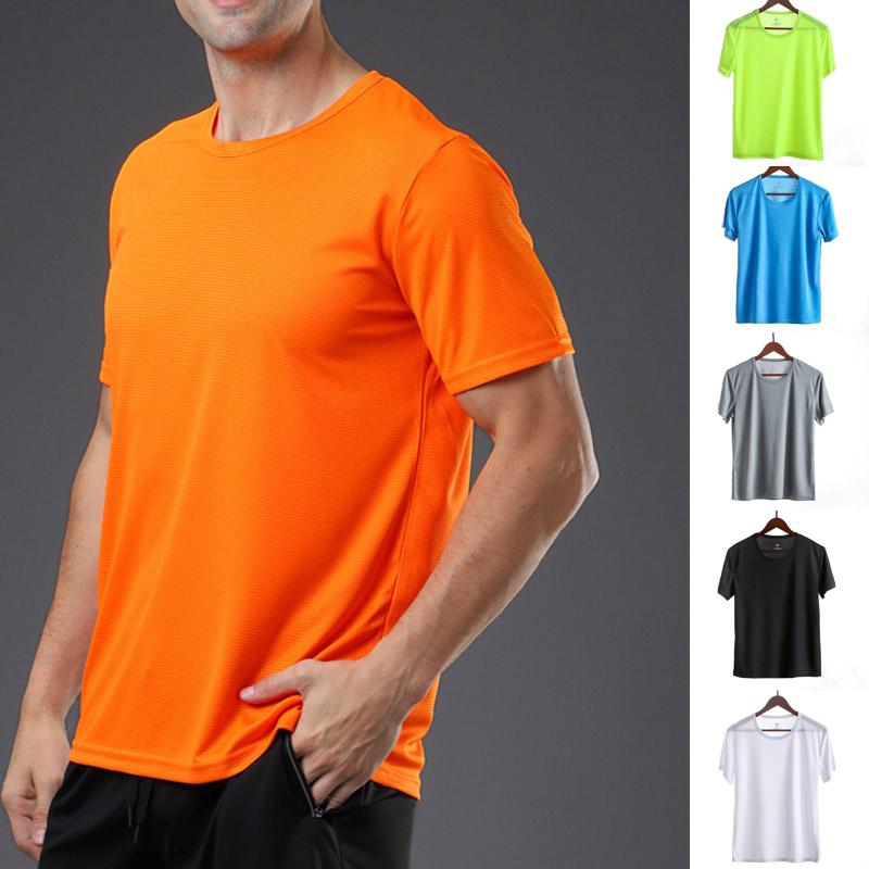 

Men s Summer Running Quick Dry Short Sleeve T-Shirt Thin Sports Tops
