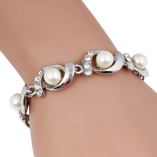 

Браслет Уникальный роскошный неаллергенный женский браслет Регулируемый браслет из искусственного жемчуга Женский браслет Ювелирный аксессуар