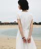 DEHEVE V-Neck Flare Dress [Ivory]