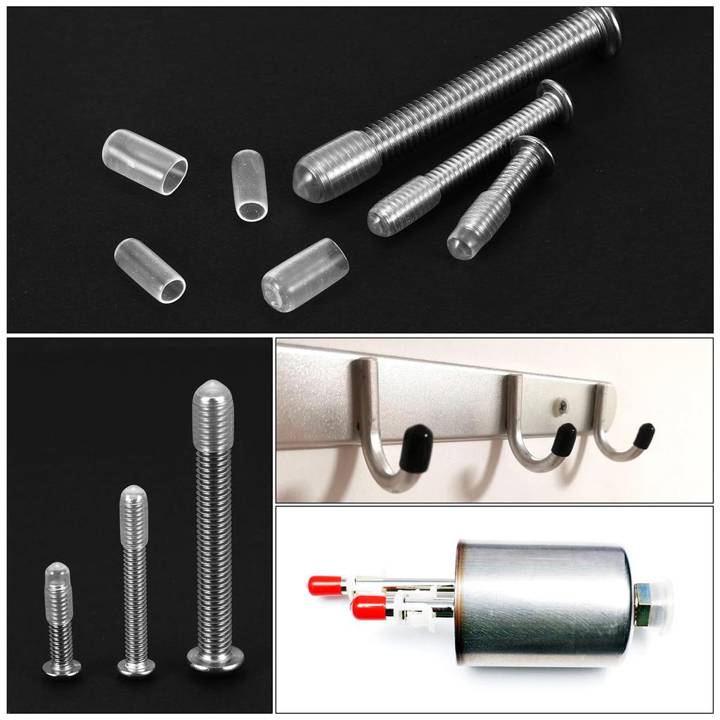 uxcell 5pcs End Caps 1.3 Inches (32 Mm) Inner Diameter Device Protection Rubber Caps