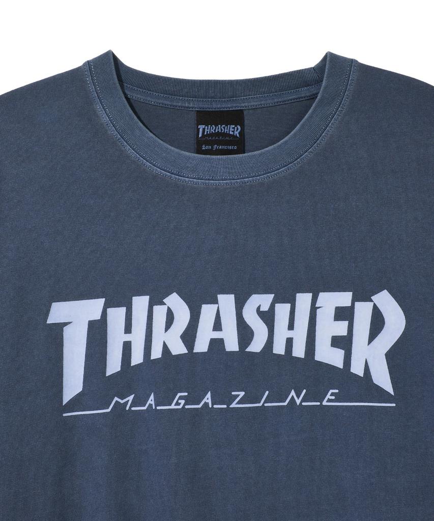 Treasure Magazine Pigment-Dyed Short Sleeve T-Shirt Navy