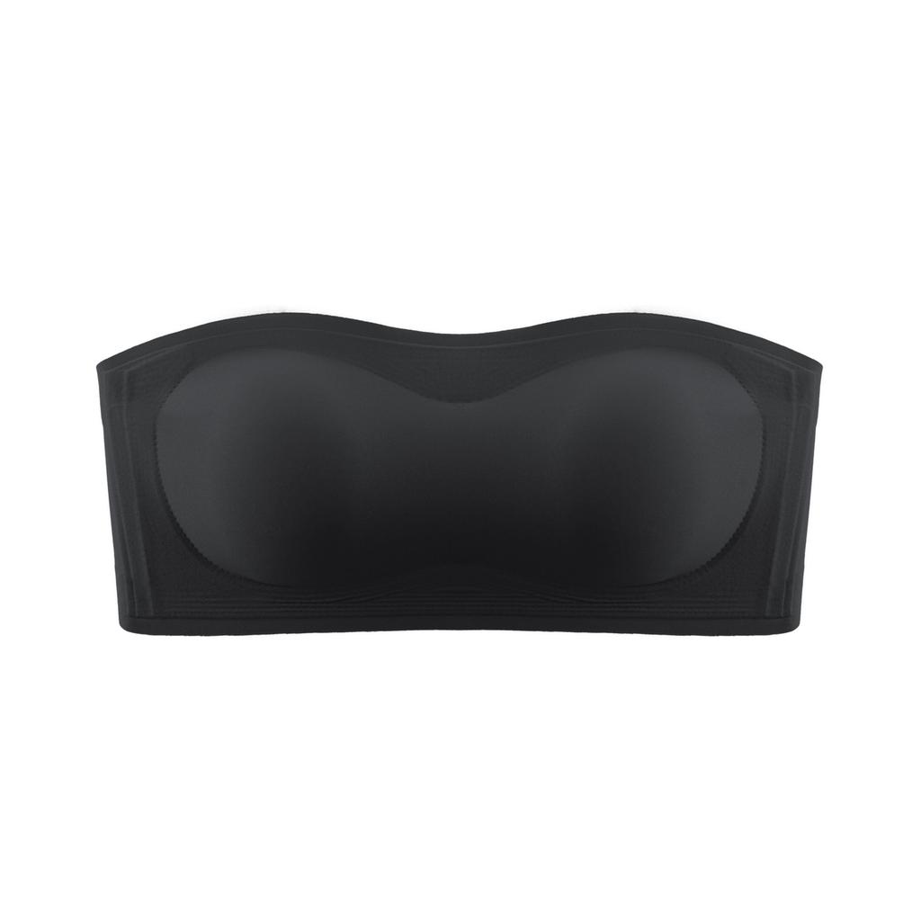 Invisible seamless liquid foundation underwear women's small breasts gather non-slip upper support without shoulder straps, beautiful back girl bra 