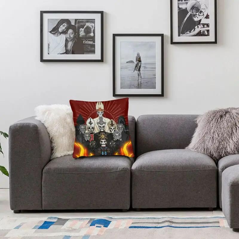 Swedish Rock Band Ghost Pillow Case 40x40cm Decor Home Fashion Cushion Decoration Salon Square Pillowcase