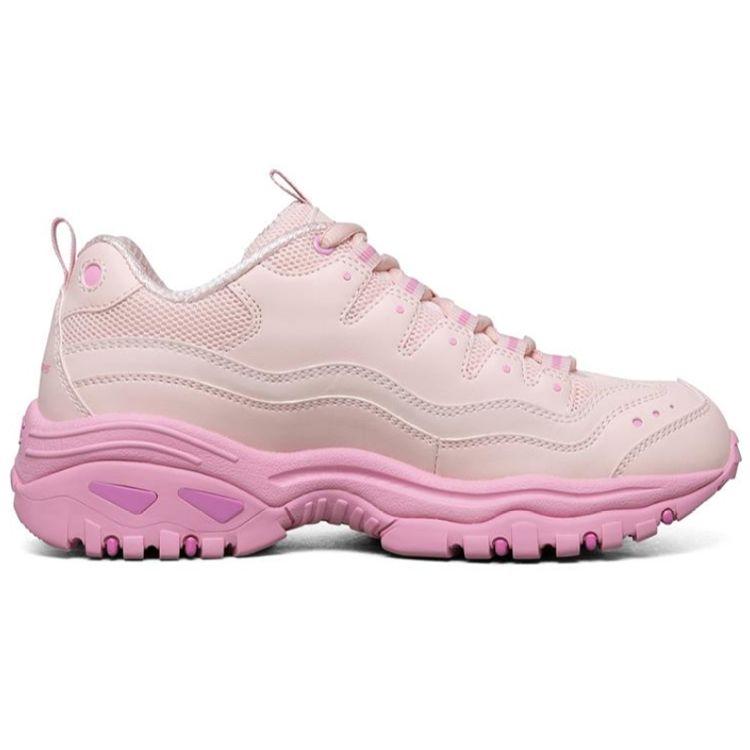 Skechers Energy Collaboration Comfortable Versatile Shock Absorbing Low Top Casual Shoes Women Sneaker Pink 88888410-PNK