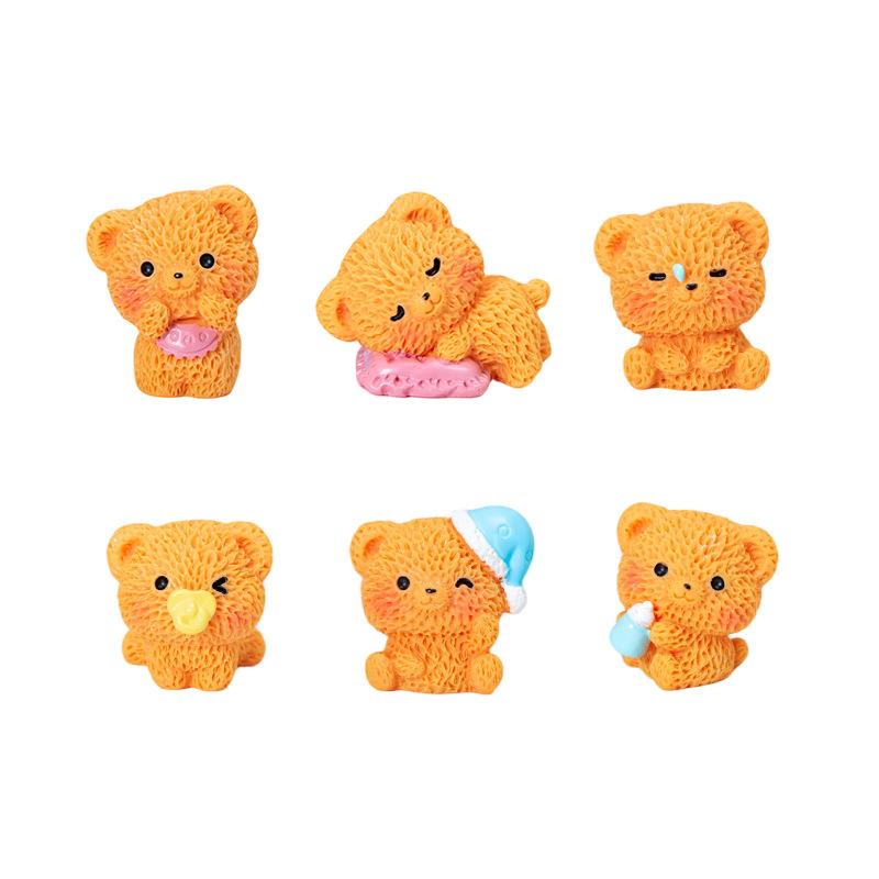 Micro Landscape Decorative Items, Cute Pajamas, Bear Home Desktop, Car Resin Craft Decorative Small Items