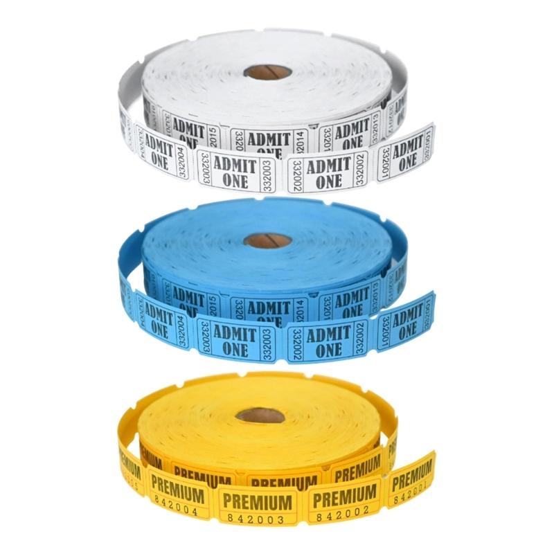 Lottery Roll Double Size Adhesize Paper Instantly Distribution Tokens For Trade Event And Educational Institutions