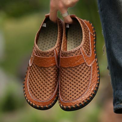 Breathable Mesh Upstream Shoes, Summer Large Size Men's Shoes, Drainage Outdoor Non-slip Shoes 38-50