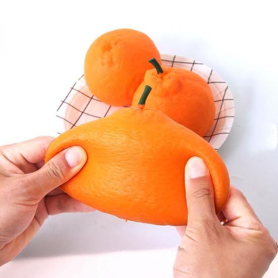 2/3/5 Piezas Juguete Naranja Feo para Alivio del Estrés Descompresión Dekopon Bola de Estrés Anti-ansiedad Fruta de Simulación Apretable Juguete Sensorial Fidget