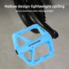 Double DU Bearing Ultralight Bike Pedals With Reflector Mountain Road Bike Flat Pedals Nylon Platform Pedals Bike Accessories
