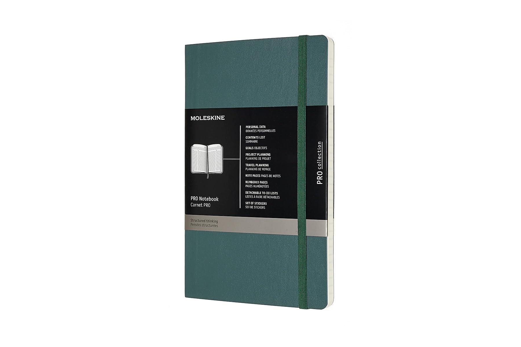 

Moleskine Notebook PRO Notebook Soft Cover Large Forest Green PROPFNTB3SK19