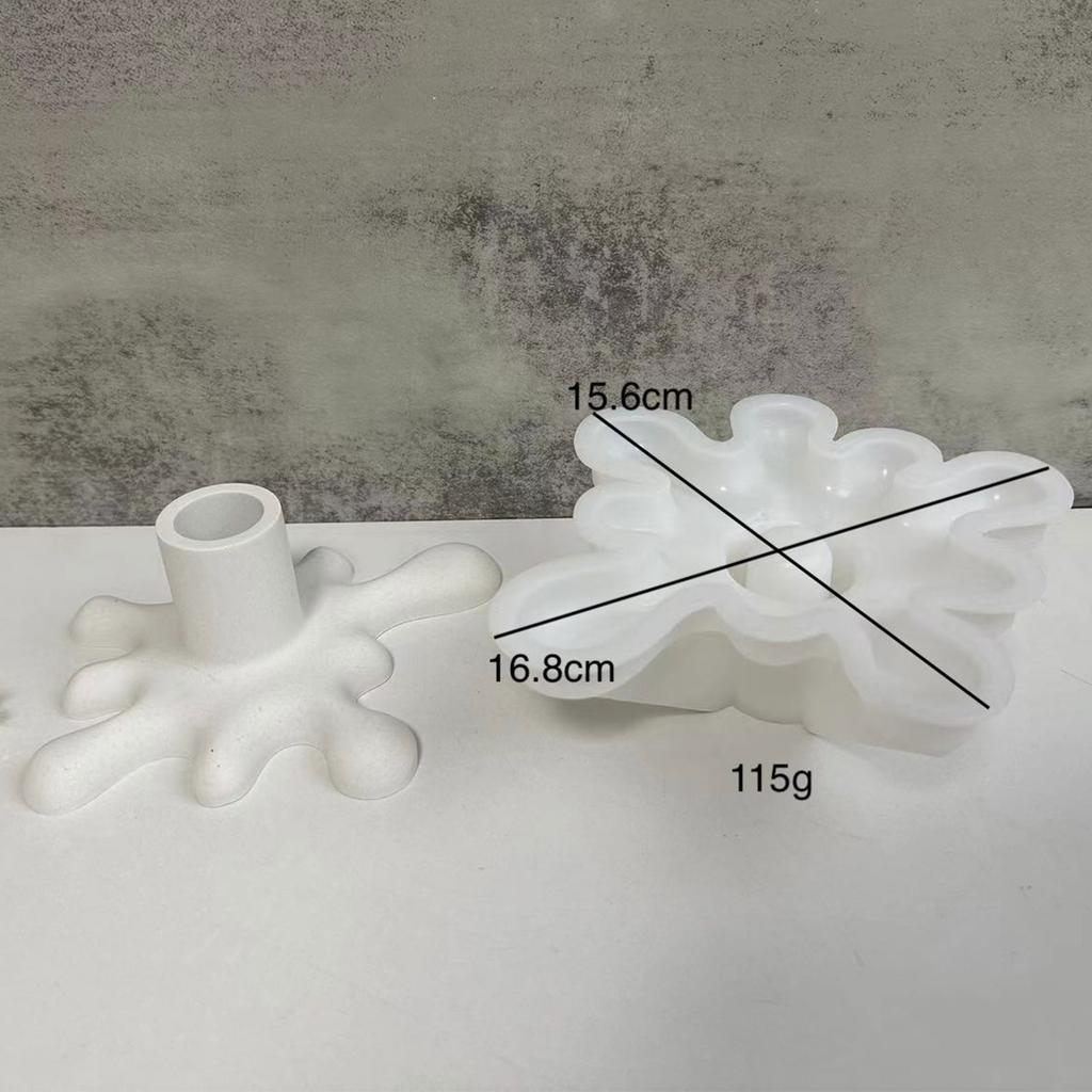 Candle Stand Mold Candlestick Holder Silicone Mold for Making Candle Holder Ornament DIY Resin Casting Molds
