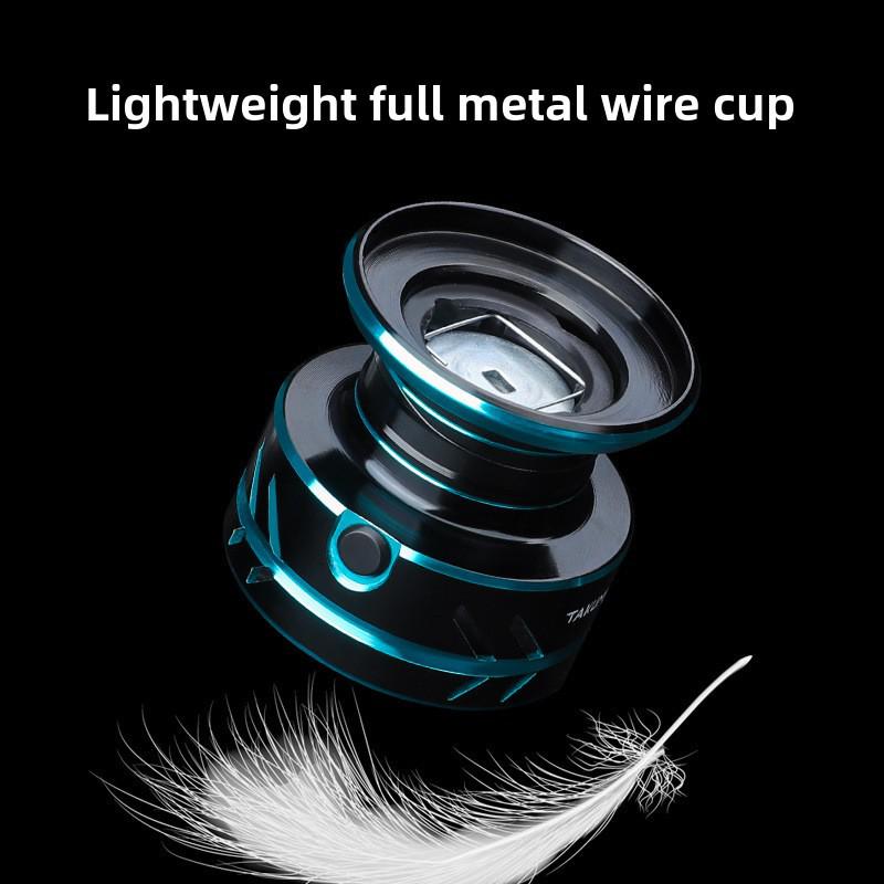 Spinnrolle mit Metallgehäuse zum Salzwasserfischen, Weitwurf, Kunstköderangeln und mehr