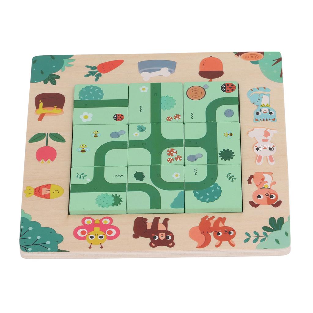 Kids Puzzle Toy Wooden Educational Jigsaw Puzzle Game for Festival Party Gathering