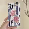 Orchid Flower iPhone Case with Wristband - Compatible with XS Max, 15 Pro, 14/13, XR, 12, 11