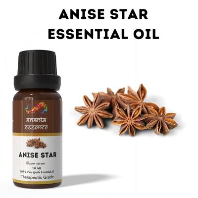 Ananta Star Anise Essential Oil 10 Ml | Sweet Spicy Aromatic Oil | Diffuser & Home Fragrance Use