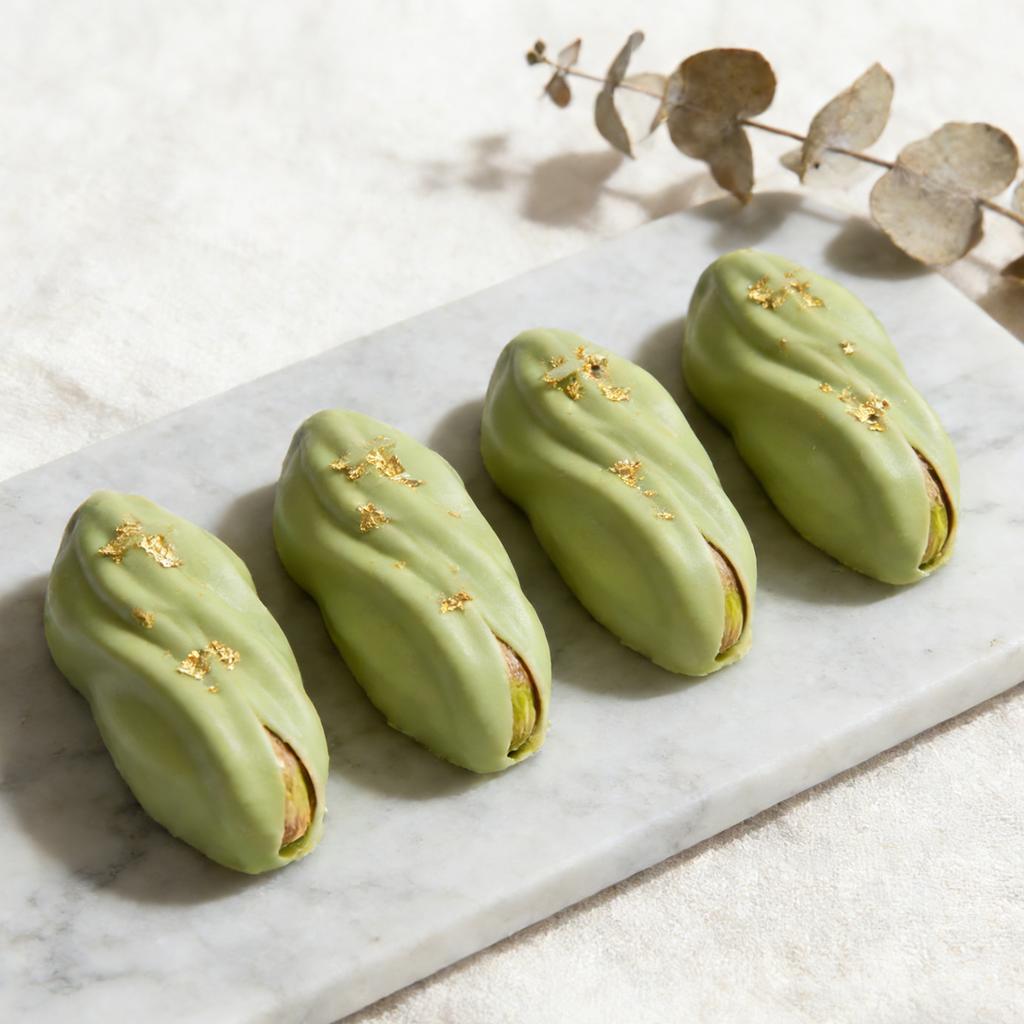 4-Cell Pistachios Design Silicone Chocolate Mold French Mousse Cake Mould Dessert Baking Tools Kitchen Silicone Bakeware
