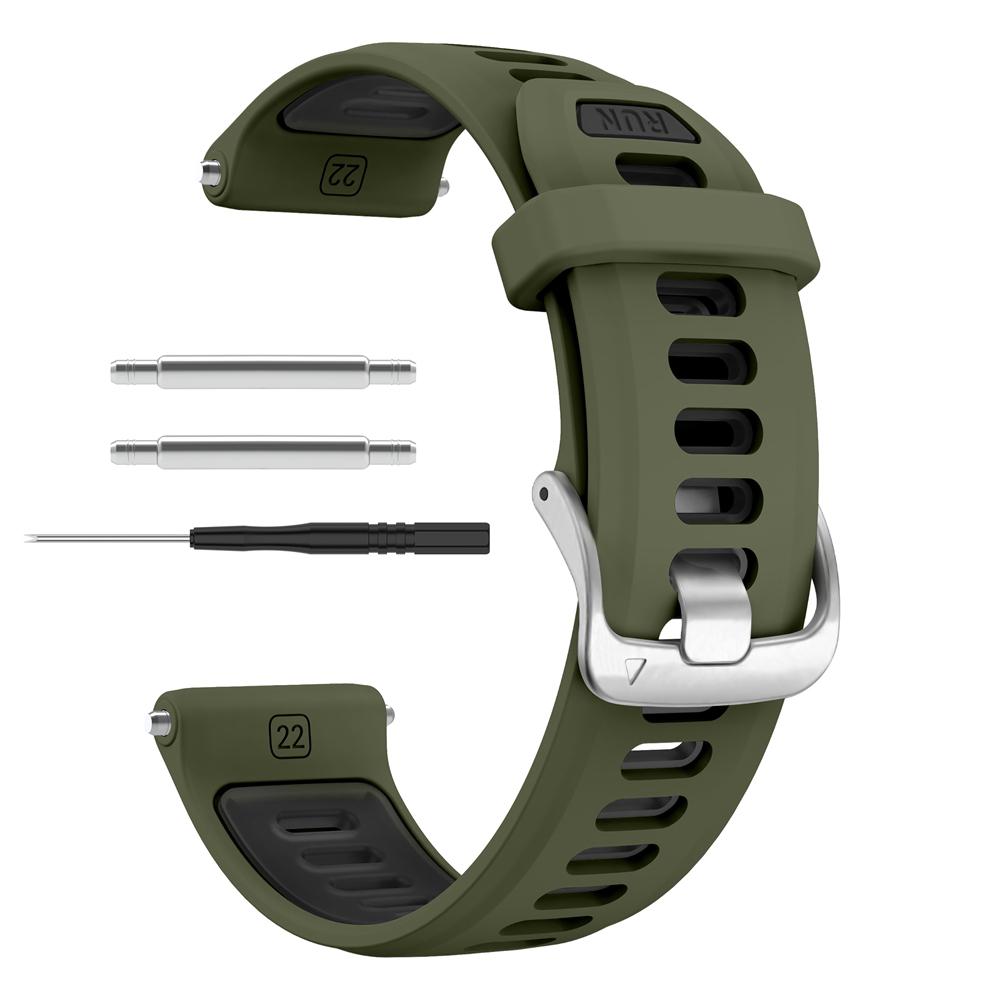 

Двухцветный силиконовый ремешок для часов Garmin Forerunner 970 965 955 Замена ремешков браслет Для Forerunner 945 935 745 For 970 965 955 945