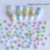 Colorful 3D Plumeria Flower Nail Art Decorations
