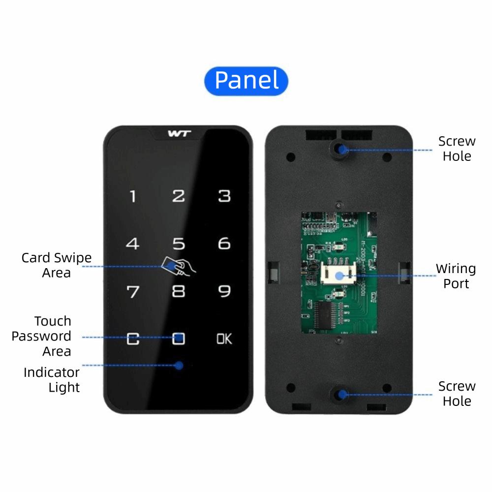 Keyless Touch Keypad Touch Keypad Lock Automatic Locking Automatic Motor Lock Cabinet Drawer