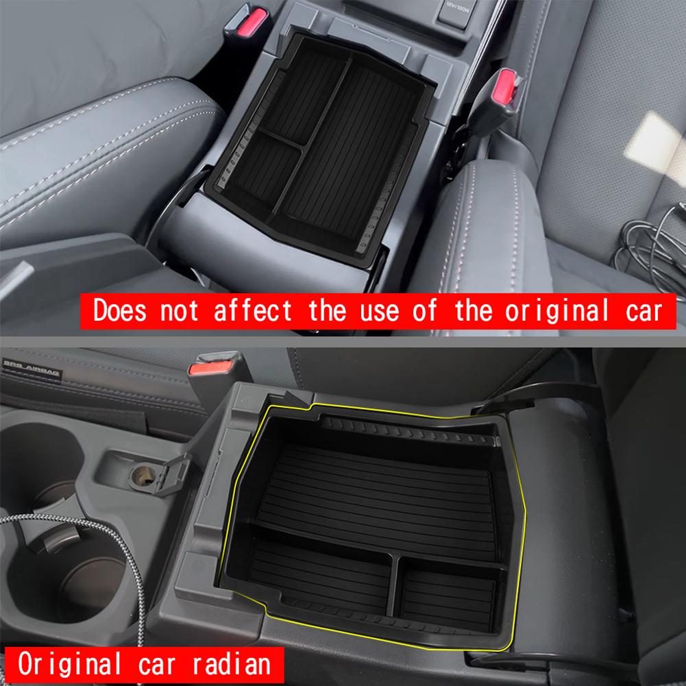 Car Armrest Storage Box For Subaru Forester 2024 2025 ABS plastic Center Console Organizer Tray Interior Decoration Accessories
