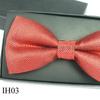 Men's Silver Thread Jacquard Bow Tie In 15 Styles - Polyester, Solid Color, Casual