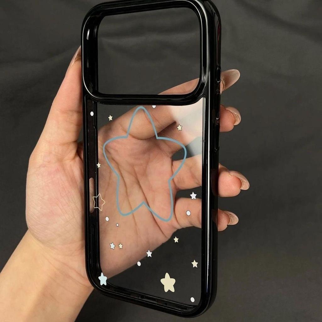 Blue Line Stars for Apple 17promax Mobile Phone Case Iphone16plus/15pro/14/13/12