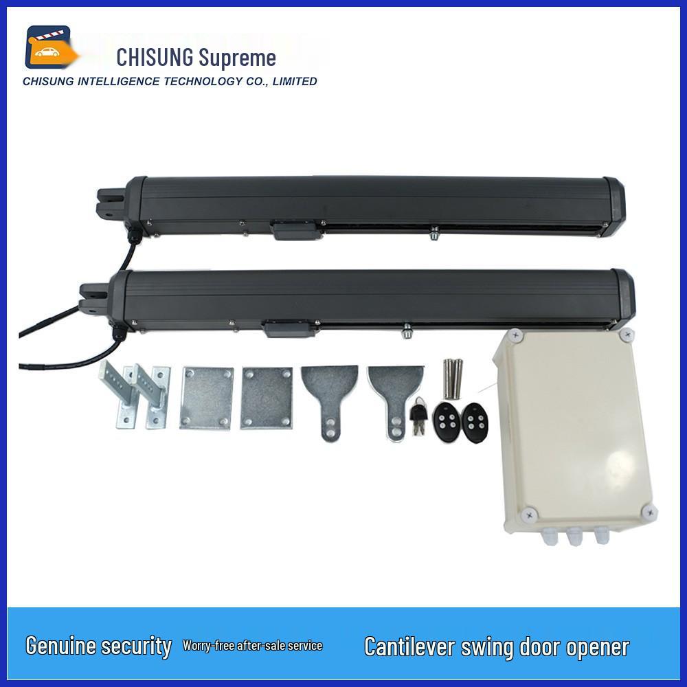 Smart Electric Villa Courtyard Gate: DC24V Linear Actuator Double Swing Gate Motor No