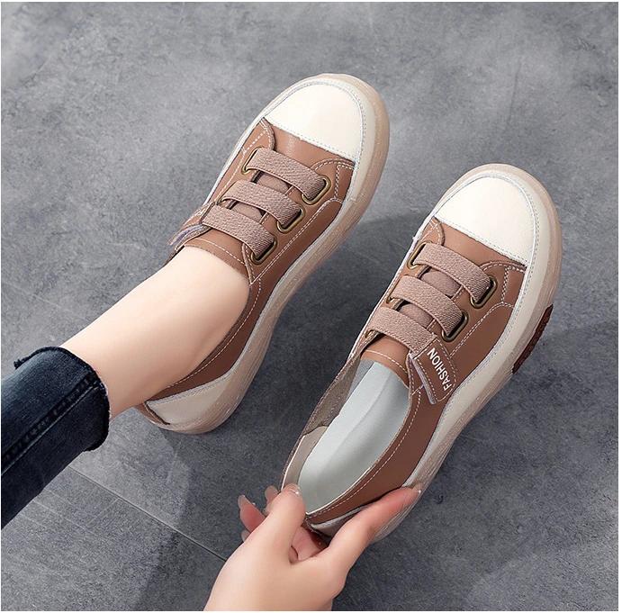 

Женские кроссовки ручной работы из натуральной кожи с мягкой подошвой для ходьбы, скейтборды с застежкой-липучкой, женские, для девушек и студентов, вулканизированные туфли на плоской подошве, лоферы 40 хаки