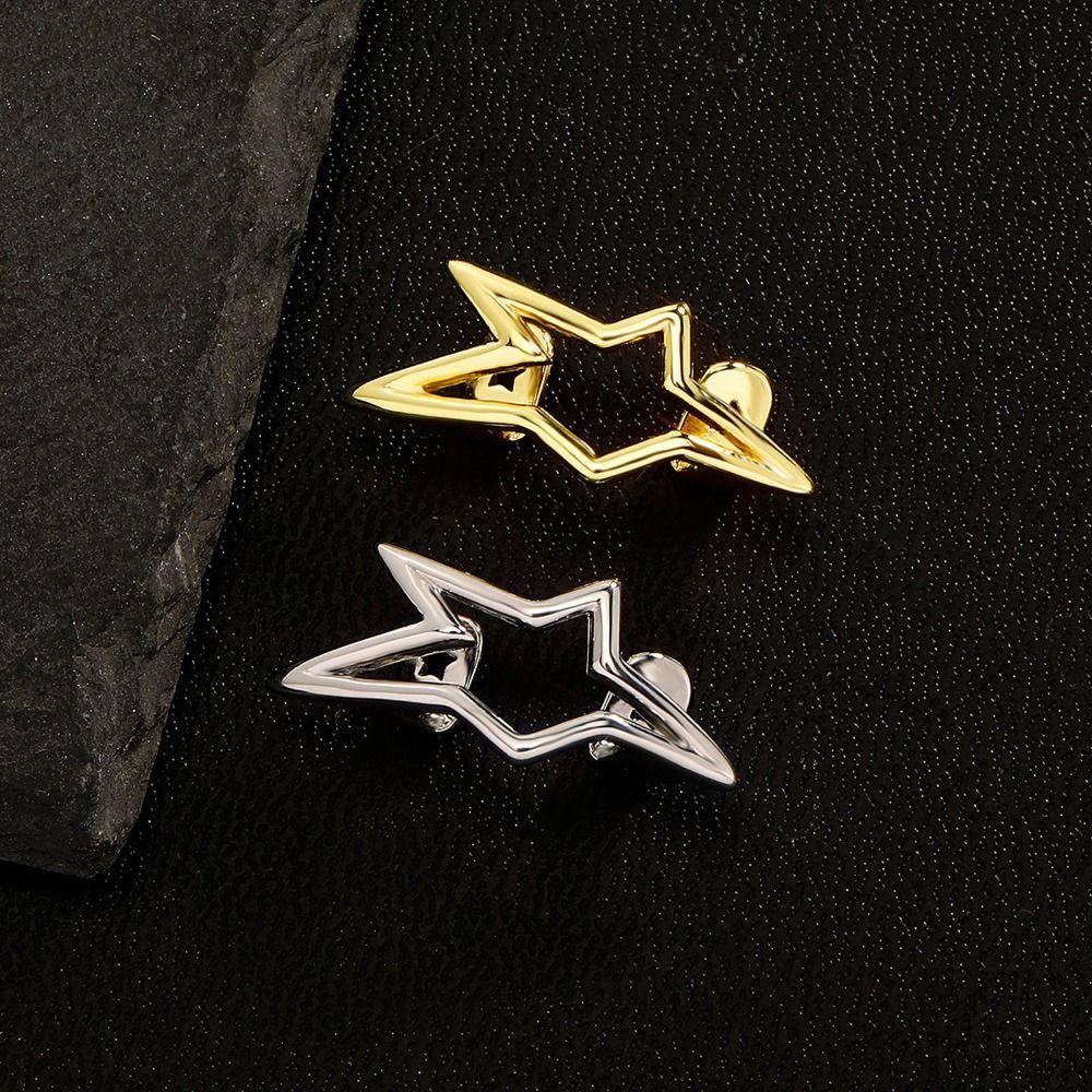 Hollow Dental Grills Copper Pentagram Tooth Caps Fashion Irregular Star Tooth Grillz Men Women