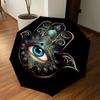 1PC Hamsa Eye Automatic Open/Close Umbrella with Windproof, 8-Rib Sturdy Canopy, Durable Ribs, Fashionable Design, Outdoor Accessory, Fun Prin, Holida